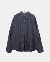 エルニア チェック ロングスリーブシャツ