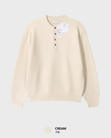All Day Classic Wool Henry Neck Knit