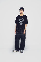 24FW HANDSKETCH RABBIT SHORT SLEEVE T-SHIRT BLACK