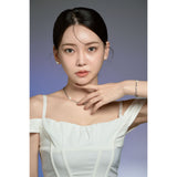 Heart Pearl Toggle Bar Bracelet