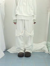 Double ribbon knee-point pants