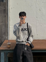 sweet cake color-block sweatshirt (3colors)