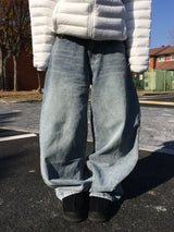 [Lining] Winter Washed Pintuck Balloon Pants (3c)