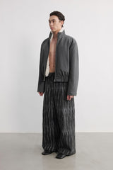 Jacquard Wide Leg Utility Pants