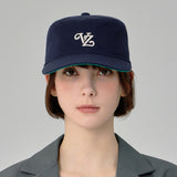 Leaf Chain VZ Monogram Pillbox Cap / Navy