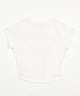 リボンプリントTシャツ ホワイト
