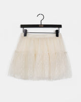 Biso See-through dot layered skirt