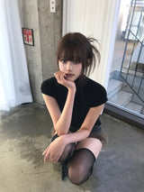 スリムハーフネックショースリーブ