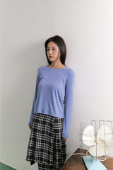 Formal Check Wrap Skirt (2color)