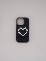 ハートスタッドケース (black)