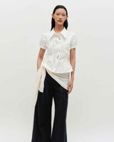 DOZI - Puffed Button Up Shirt _ WHITE