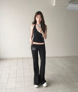angel bibi low bootcut training pants
