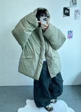 ウォッシュドパラシュートプリーツカーゴパンツ🖤🩶🤎🤍 - 4カラー