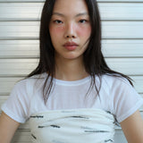 ドレープバンドチューブトップ White