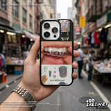 ヒップ アーカイブ コラージュ エポキシ バンパー iPhone ケース