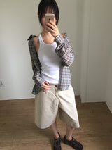 Summer Gauze Check Shirt (2color)
