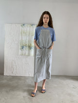PINAFORE DRESS SKY BLUE