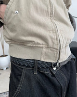 Deon Dyeing High Neck Crop Jacket