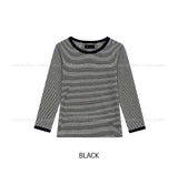 Now Color Matching Stripe Three Quarter T-shirt