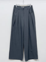 Launer Pocket Two-Tuck Wide Slacks