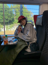 STRIPE STRING HOOD (2C)