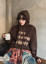 Flow Lettering Brush Hood Knit
