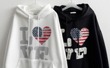 LOVE American flag hood [Fleece]