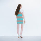 Sunset halter neck dress mint