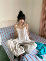 26SS★ [BAONHAUS] Pokity Cut Balloon Wide Pants