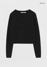 [MADE] ポメルティフリルニットカーディガン (Wool 50%)