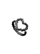 NO.611 [BLACK] SPIKY HEART RING