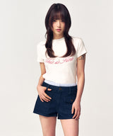 Cropped Signature Tee