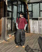 Skull Dart Wide Cargo Denim Pants