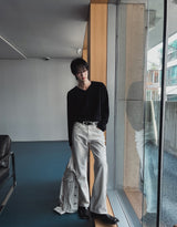 Void Dirty Washed Flare Denim Pants