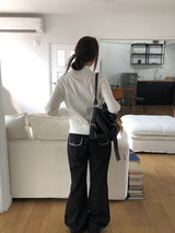 26SS★ [MADE]クリーク斜めシャーリングツーウェイバックルジャケット