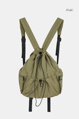 Butter string multi-pocket backpack