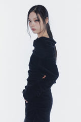 MISTY LOOSE DRESS black