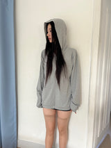 [Unisex]ソフト フォーム フード ジップアップ
