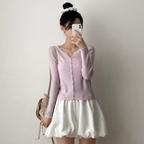 Teak Daily Button Knitted Cardigan