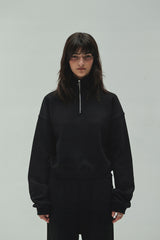 DIAGONAL LOGO HALF ZIP UP