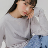SOFT STRIPED T-SHIRT (LIGHT VIOLET)