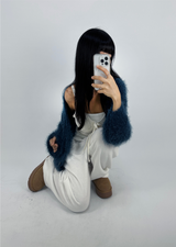 (SOFT-FIT♥) 5 COLORS マイフォームソフトデイリールーズフィットニットカーディガン