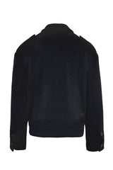 Relaxed Epaulet Wool Jacket