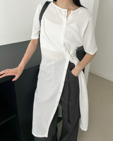 Mati unbalance long cardigan