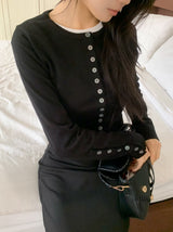 Annie Slim Button Long Sleeve Cardigan