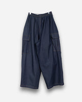 Stitch Balloon Cargo Denim Pants
