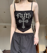 hikomi lettering y2k Top (black)