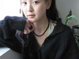 [925 Silver] オニキスネックレス (3 size)