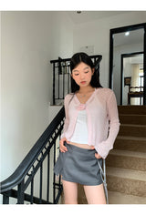 Gray Slimming Mini Pants Skirt