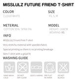 フューチャーフレンド スリムフィット Tシャツ クラウドホワイト